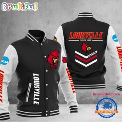 NCAA Louisville Cardinals Custom Name Sporty Varsity Baseball Jacket