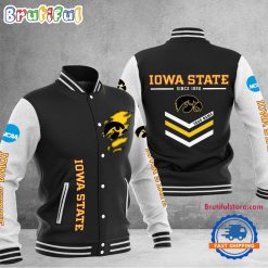 NCAA lowa State Cyclones Custom Name Sporty Varsity Baseball Jacket