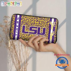 NCAA LSU Tigers Custom Name Sporty Style Women’s Wallet