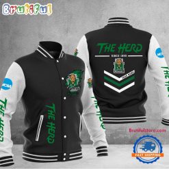 NCAA Marshall Thundering Herd Custom Name Sporty Varsity Baseball Jacket
