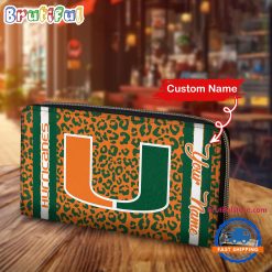 NCAA Miami Hurricanes Custom Name Sporty Style Women’s Wallet