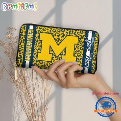 NCAA Michigan Wolverines Custom Name Sporty Style Women’s Wallet
