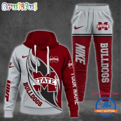 NCAA Mississippi State Bulldogs Custom Name Sporty Style Hoodie And Pants
