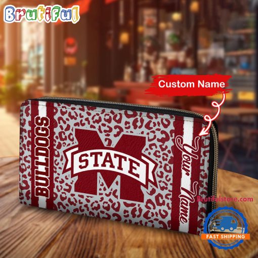 NCAA Mississippi State Bulldogs Custom Name Sporty Style Women’s Wallet