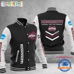 NCAA Mississippi State Bulldogs Custom Name Sporty Varsity Baseball Jacket