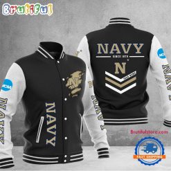 NCAA Navy Midshipmen Custom Name Sporty Varsity Baseball Jacket