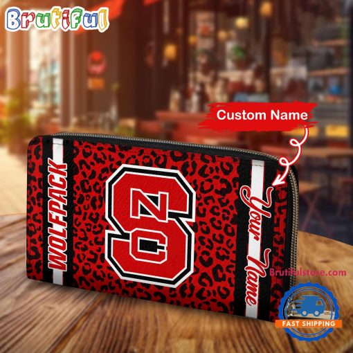 NCAA NC State Wolfpack Custom Name Sporty Style Women’s Wallet