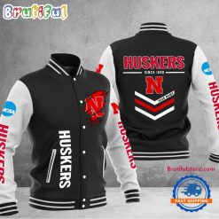 NCAA Nebraska Cornhuskers Custom Name Sporty Varsity Baseball Jacket