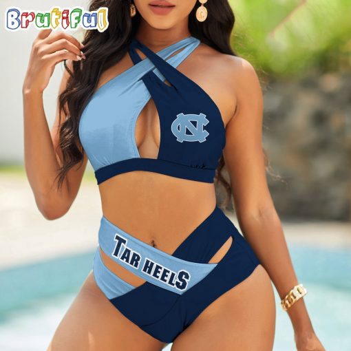 NCAA North Carolina Tar Heels Sporty Style Bikini Set