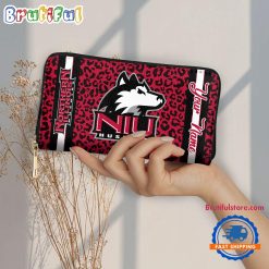 NCAA Northern Illinois Huskies Custom Name Sporty Style Women’s Wallet