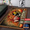 NCAA Notre Dame Fighting Irish Custom Name Halloween Edition Floor Rug