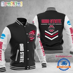 NCAA Ohio State Buckeyes Custom Name Sporty Varsity Baseball Jacket