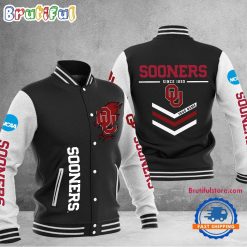 NCAA Oklahoma Sooners Custom Name Sporty Varsity Baseball Jacket