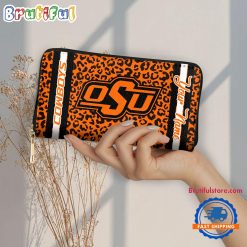 Alternative view of NCAA Oklahoma State Cowboys Custom Name Sporty Style Women’s Wallet