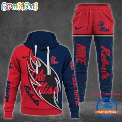 NCAA Ole Miss Rebels Custom Name Sporty Style Hoodie And Pants