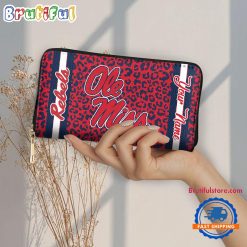 NCAA Ole Miss Rebels Custom Name Sporty Style Women’s Wallet
