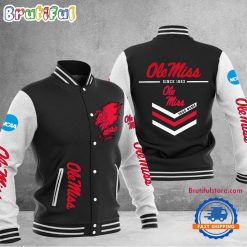 NCAA Ole Miss Rebels Custom Name Sporty Varsity Baseball Jacket