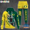 NCAA Oregon Ducks Custom Name Sporty Style Hoodie And Pants