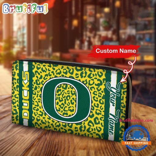 NCAA Oregon Ducks Custom Name Sporty Style Women’s Wallet