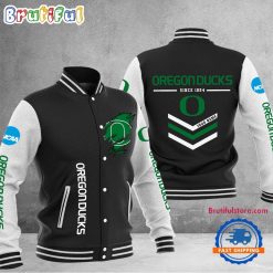 NCAA Oregon Ducks Custom Name Sporty Varsity Baseball Jacket