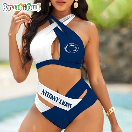NCAA Penn State Nittany Lions Sporty Style Bikini Set