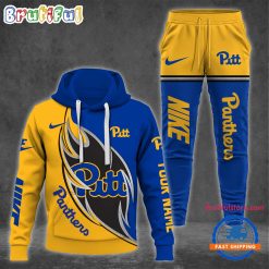 NCAA Pittsburgh Panthers Custom Name Sporty Style Hoodie And Pants