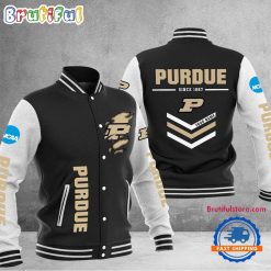 NCAA Purdue Boilermakers Custom Name Sporty Varsity Baseball Jacket