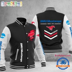 NCAA SMU Mustangs Custom Name Sporty Varsity Baseball Jacket