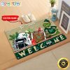 NCAA South Florida Bulls Custom Name Grinch Christmas Edition Rubber Doormat