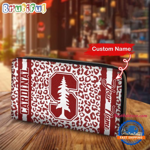 NCAA Stanford Cardinal Custom Name Sporty Style Women’s Wallet