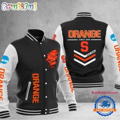 NCAA Syracuse Orange Custom Name Sporty Varsity Baseball Jacket
