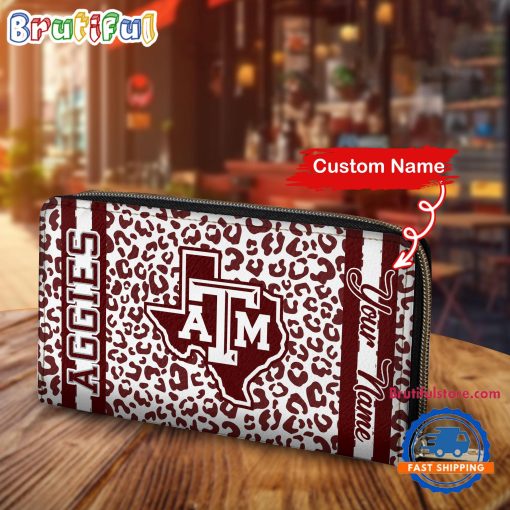 NCAA Texas A&M Aggies Custom Name Sporty Style Women’s Wallet