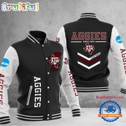 NCAA Texas A&M Aggies Custom Name Sporty Varsity Baseball Jacket