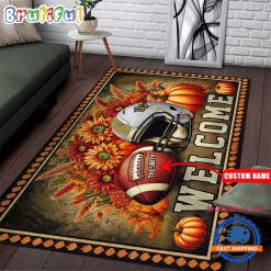 NCAA UCF Knights Custom Name Halloween Edition Floor Rug