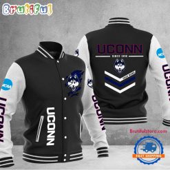 NCAA Uconn Huskies Custom Name Sporty Varsity Baseball Jacket