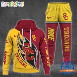 NCAA USC Trojans Custom Name Sporty Style Hoodie And Pants