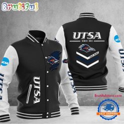 NCAA UTSA Roadrunners Custom Name Sporty Varsity Baseball Jacket