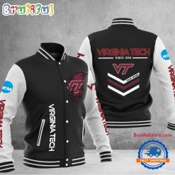 NCAA Virginia Tech Hokies Custom Name Sporty Varsity Baseball Jacket
