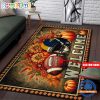 NCAA West Virginia Mountaineers Custom Name Halloween Edition Floor Rug
