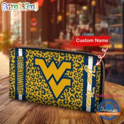 NCAA West Virginia Mountaineers Custom Name Sporty Style Women’s Wallet