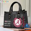 NCAA Alabama Crimson Tide Custom Name Gift For Fans Leather Hand Bag