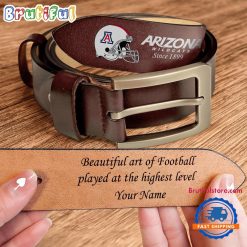 NCAA Arizona Wildcats Custom Name Leather Belt