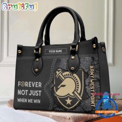 NCAA Army Black Knights Custom Name Gift For Fans Leather Hand Bag
