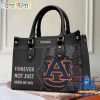 NCAA Auburn Tigers Custom Name Gift For Fans Leather Hand Bag