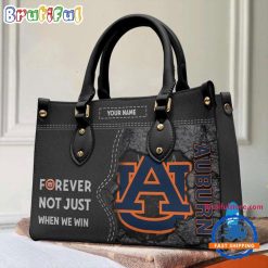 NCAA Auburn Tigers Custom Name Gift For Fans Leather Hand Bag