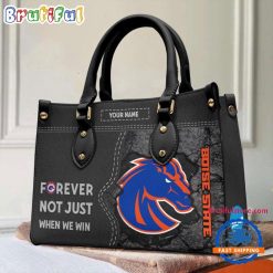 NCAA Boise State Broncos Custom Name Gift For Fans Leather Hand Bag