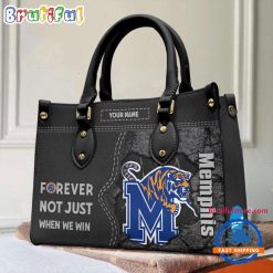 NCAA Memphis Tigers Custom Name Gift For Fans Leather Hand Bag