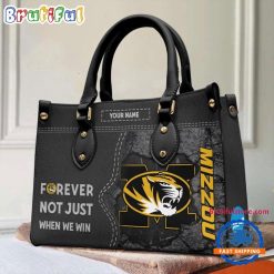 NCAA Missouri Tigers Custom Name Gift For Fans Leather Hand Bag