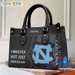 NCAA North Carolina Tar Heels Custom Name Gift For Fans Leather Hand Bag