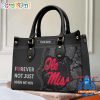 NCAA Ole Miss Rebels Custom Name Gift For Fans Leather Hand Bag